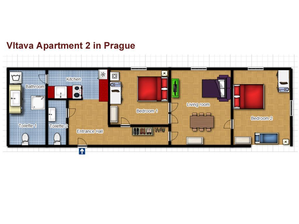 Vltava Apartments Praha Eksteriør bilde