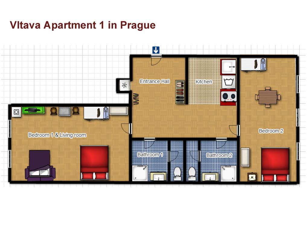 Vltava Apartments Praha Eksteriør bilde
